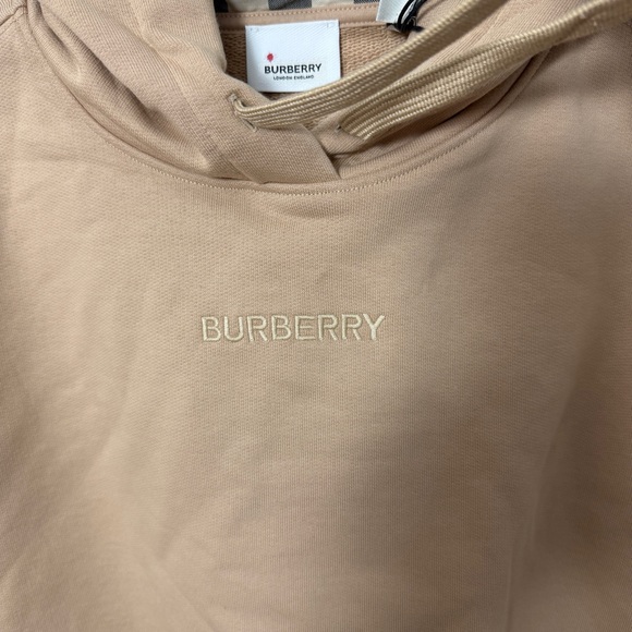 BURBERRY Logo Cotton HoodiePrice SIZE XS - Picture 2 of 6